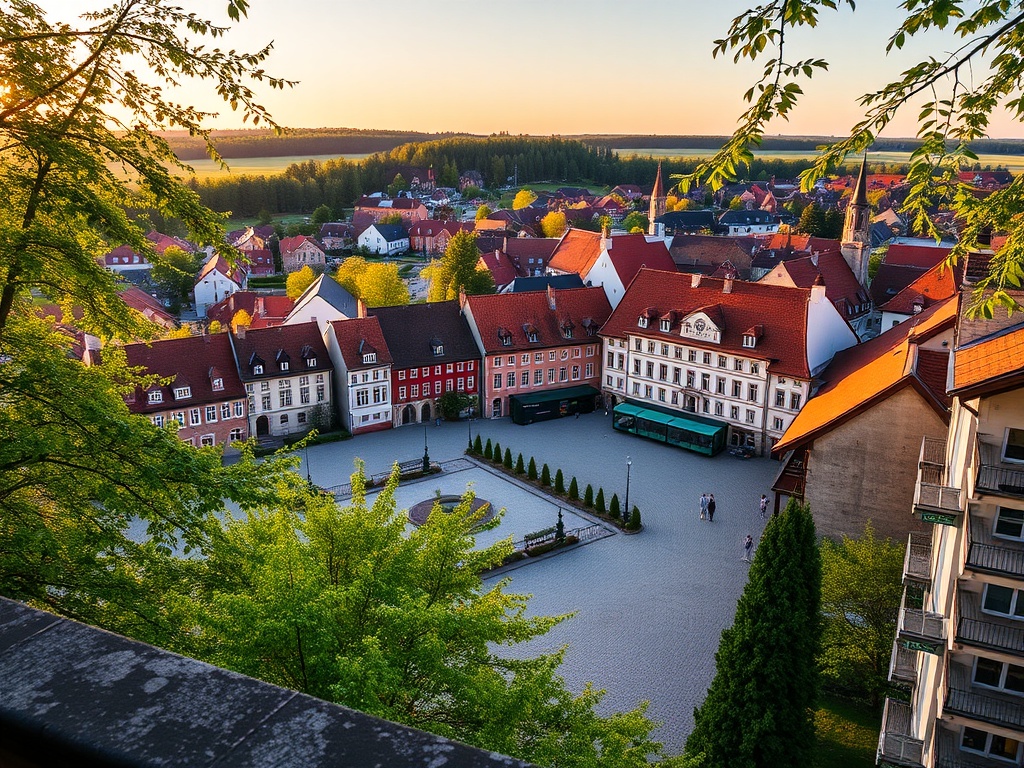 Krajobraz nad rzeką w okolicach Rejowca Fabrycznego.