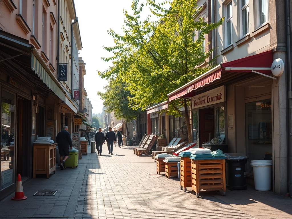 Panorama miasta Rejowiec Fabryczny z widocznym przemysłem i zielenią
