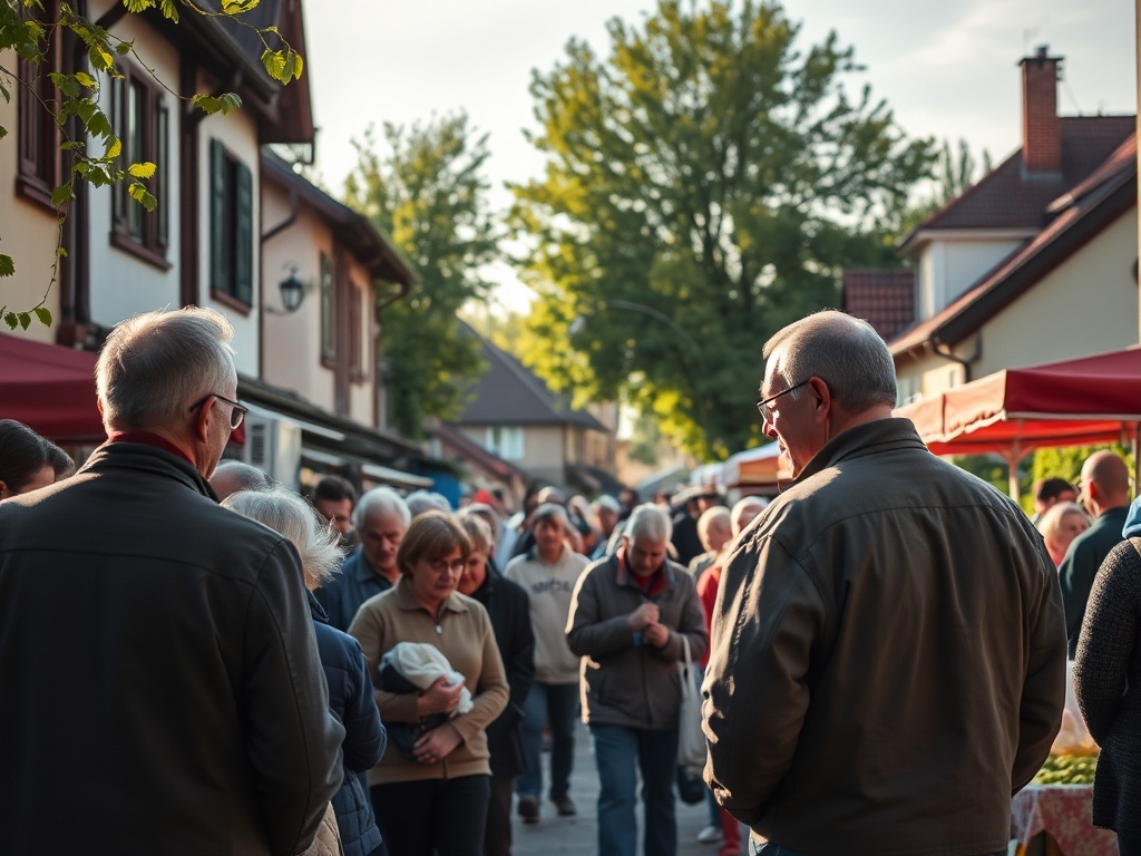 Grupa seniorów wspólnie spędzających czas w Rejowcu Fabrycznym, symbolizująca aktywność i integrację społeczną.